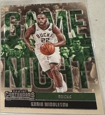 2020-21 Contenders Basketball Khris Middleton Milwaukee Bucks Game Night #7
