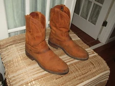 Tecovas Men's 11.5 D Ranch Wear The Stockton Nubuck Roper Boots Brown Vibram