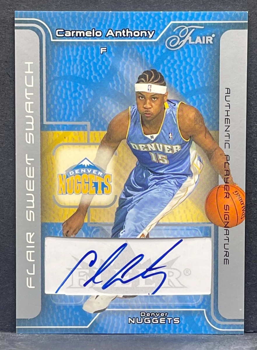 Carmelo Anthony Basketball Autographed Sports Trading Cards