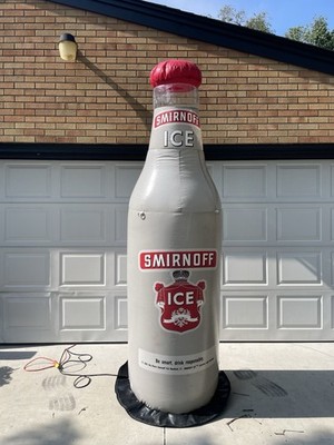 VERY RARE 2002 SMIRNOFF ICE 9  FOOT TALL INFLATABLE ADVERTISEMENT LIQUOR DISPLAY