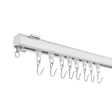 12-18ft Curtain Hanging Track System Track Kit with Hooks Wall Mount NEW