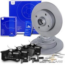 ATE BREMSSCHEIBEN VOLL Ø226 + BELÄGE HINTEN FÜR VW POLO 6K SCIROCCO 53 VENTO