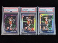 2019-20 Hoops Premium Box Silver Prizm Purple Disco Luguentz Dort RC PSA 10 x3
