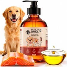 ZENO Wild Alaskan Salmon Oil for Dogs  Cats - Pure Fish with...