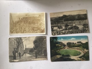 VINTAGE World War 1 postcards SET OF 4 SENT BACK FROM THE FRONTLINE