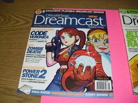 Lot of 8 Official Dreamcast Magazine #5-12 + supplement letter GREAT! 6 7 8 9 10