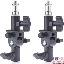 Photography Umbrella Adapter Light Stand Mount 180 Rotation 1/4 3/8 Screw New