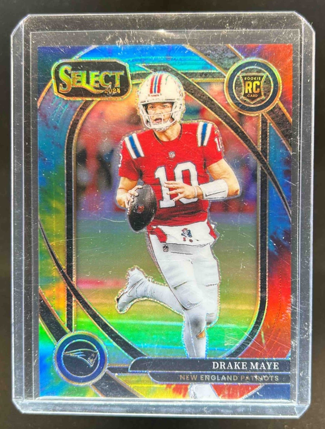2024 Select Drake Maye Club RC Tie-Dye Prizm Rookie #11/25 Patriots