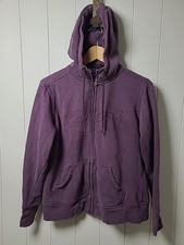 Carhartt Hoodie Womens Medium 8/10 Purple Full Zip Up Jacket Sweatshirt Hoodie