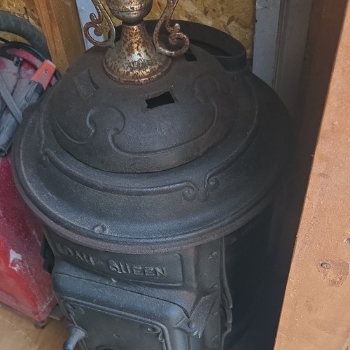 May Queen Cast Iron Woodstove, Freestanding Wood Fuel, Black