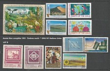 1991 ONU N Y Timbres neufs ** des Nations Unies année non complète 1991