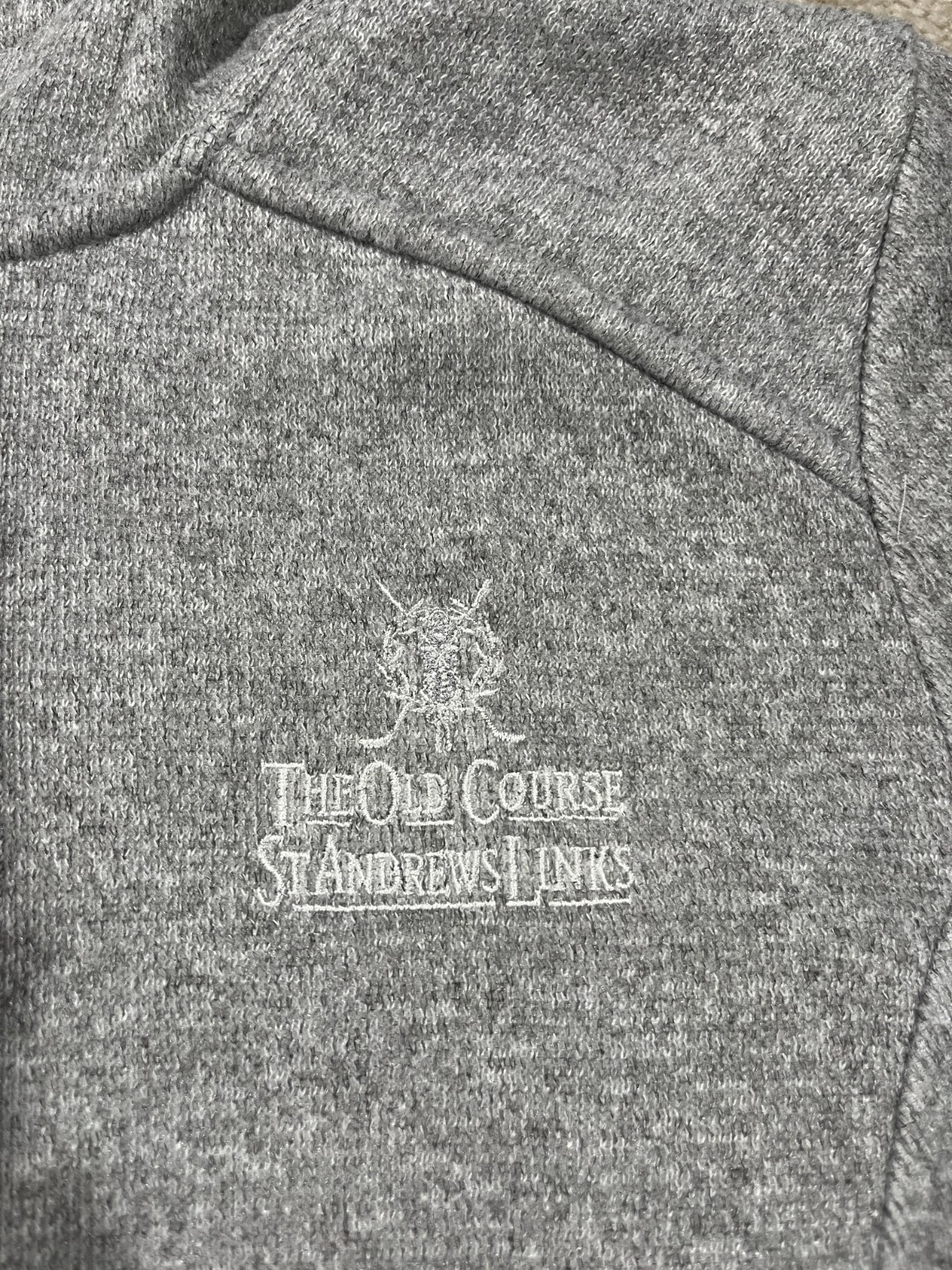 Zero Restriction Jacket Womens Large Old Course St Andrews Gray Full Zip Hoodie