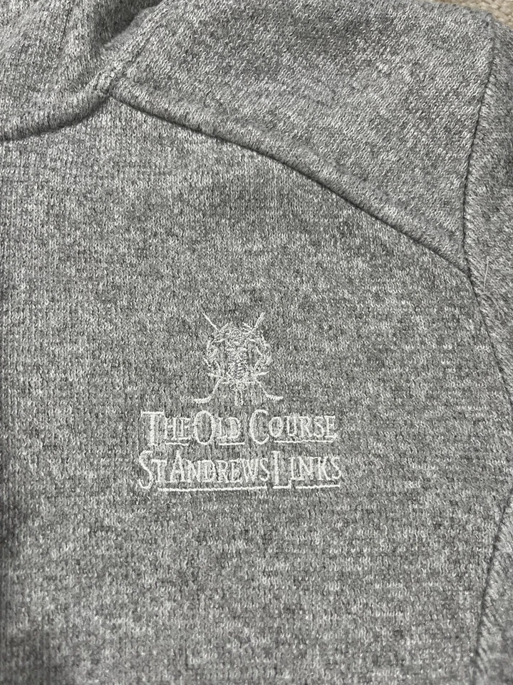 Chaqueta Zero Restriction Mujer Grande Old Course St Andrews Gris Cremallera Completa Sudadera con Capucha Foto 3 de 4