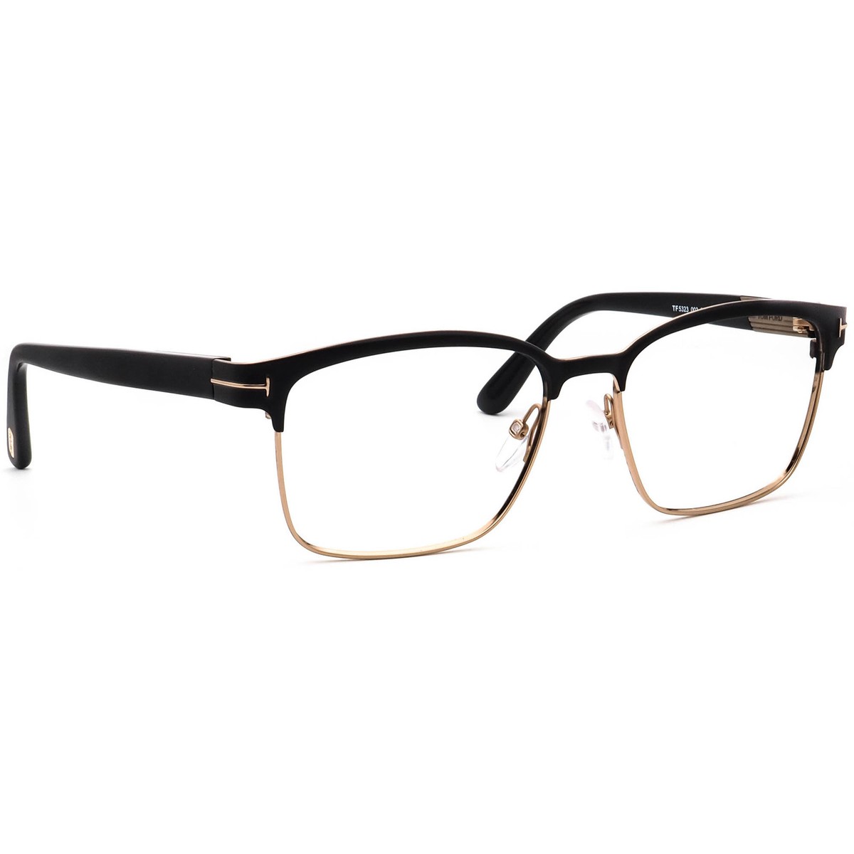 TOM FORD TF5323 002伊達メガネ Tom Ford Eyeglasses TF 5323 002 Matte Black/Rose Gold Square Italy