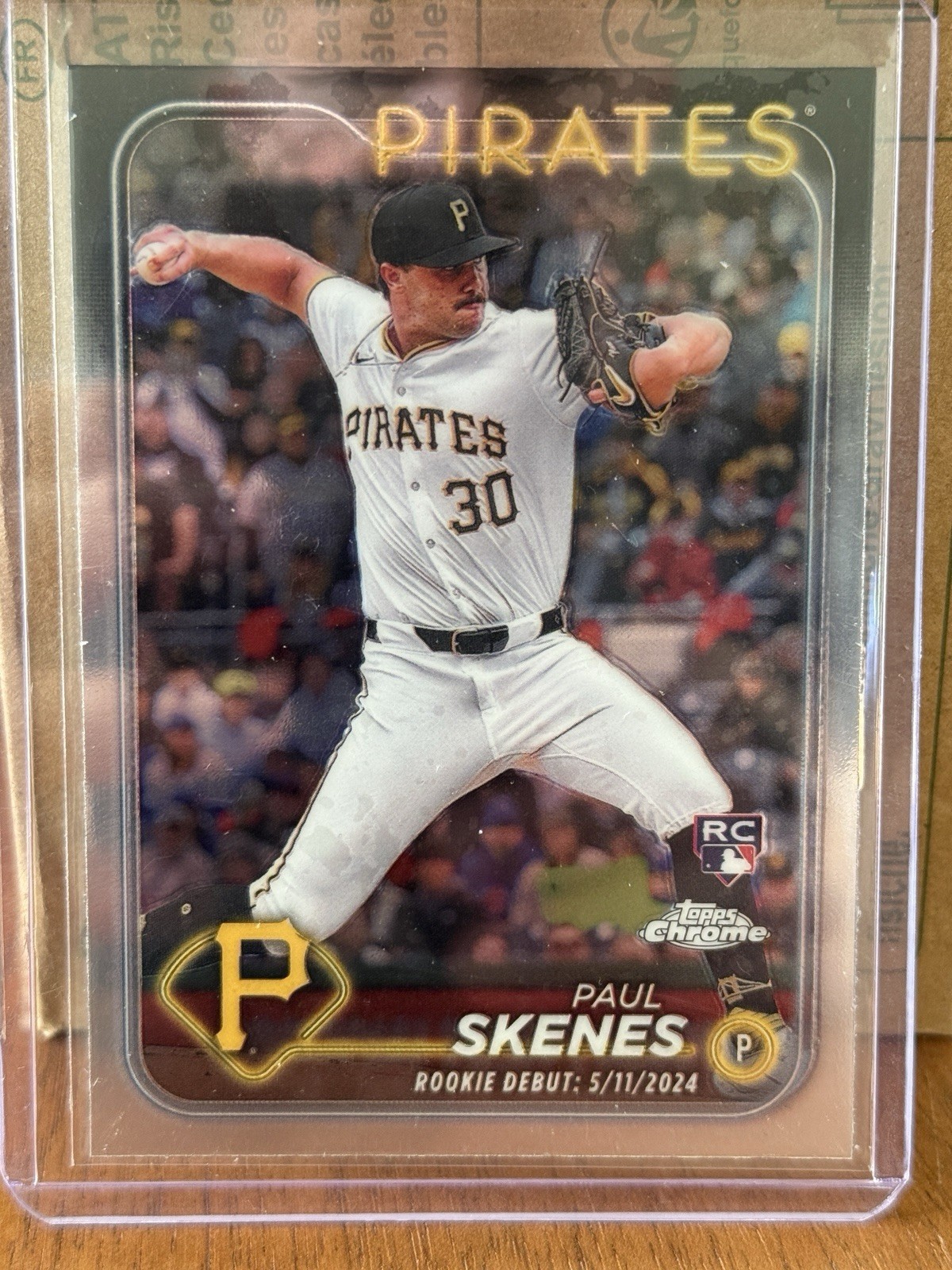 2024 Topps Update Series Chrome- Rookie Debut #USC27 Paul Skenes (RC)
