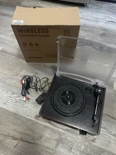 Bluetooth Vinyl Record Player - Brown