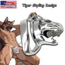 Metal Male Chastity Cage Designed Penis Restraint Devices Men Premium SM gear