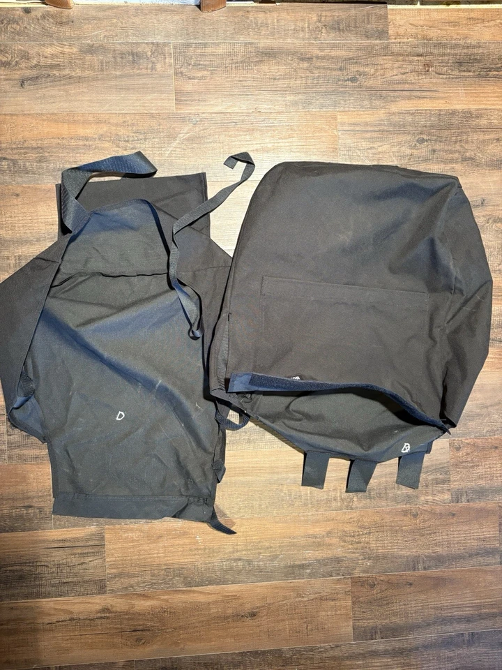 Cubiertas de asiento Marathon negras Cordura 1500/2500 Chevy GMC 2016 a 2018 asientos con canastilla Foto 3 de 4