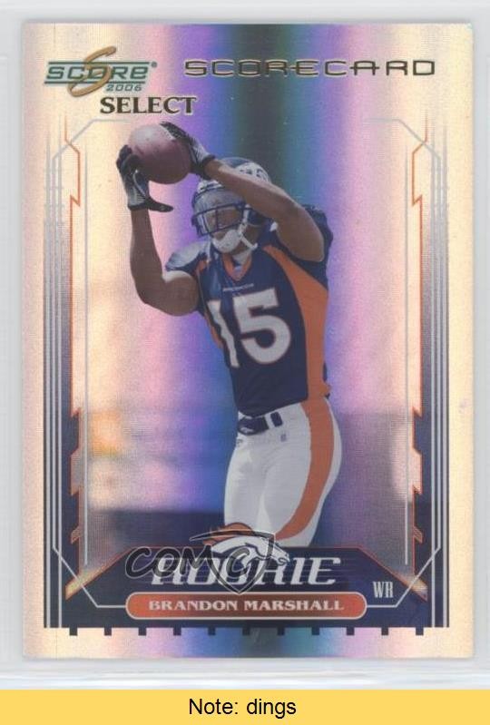 Brandon Marshall Score Select #424 Scorecard