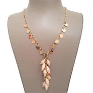 Talbots Gold Plated Statement Lariat Necklace Nwt Msrp 55
