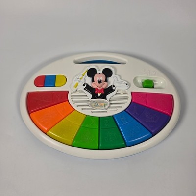 Disney Mattel Mickey Mouse Electronic Piano Musical Toy Rainbow Preschool Fun