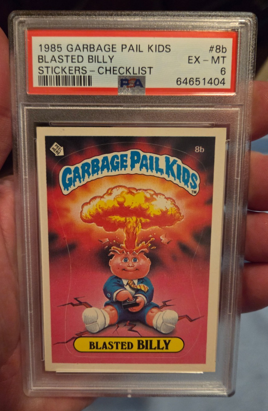 GARBAGE PAIL KIDS OS1 BLASTED BILLY #8b - PSA 6 - GPK Series 1 Checklist