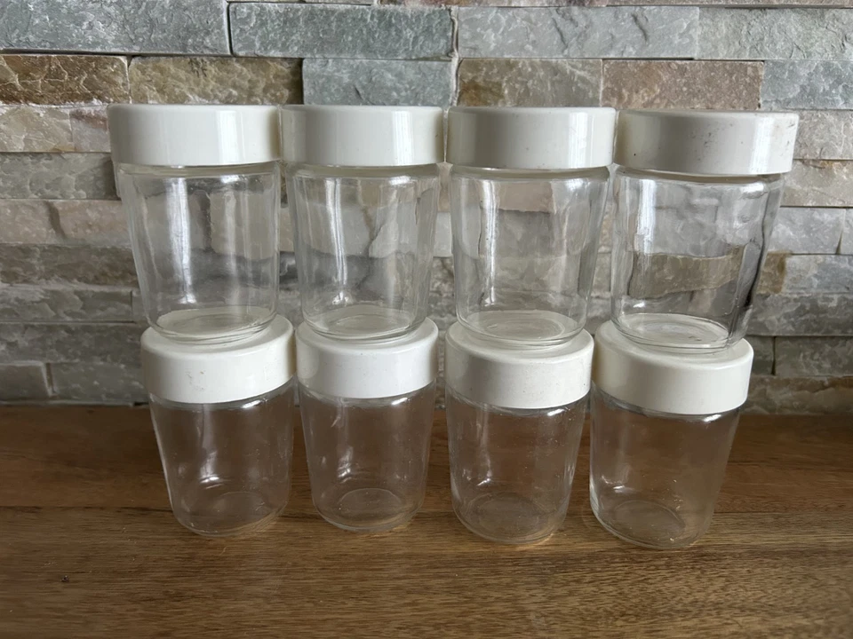 Lot 8 pot à vis blanc yaourtière SEB vintage - Photo 1/1