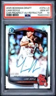 LIAM DOYLE 2025 BOWMAN CHROME DRAFT REFRACTOR AUTO /499 PSA 10