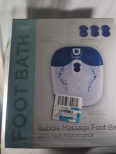 Equate Toe Touch Control Bubble Massage Foot Bath With Heat Maintenance NEW