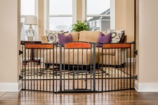 Carlson 28  -76  Wide Dog Gate, Deluxe Flexi Pet Gate for Doorways  Large Ope...