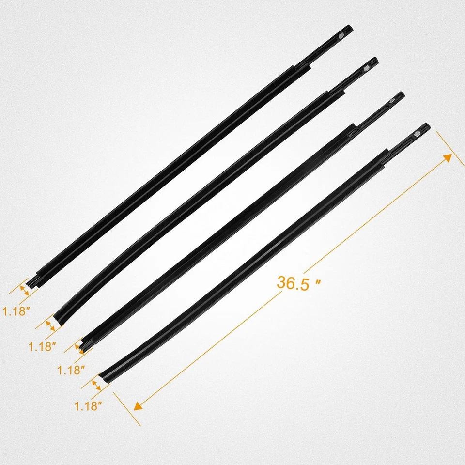 Moldura para ventana compatible con sello Tundra Crewmax 2007-2019 Foto 2 de 4