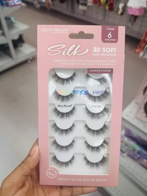 Cherry Blossom Silk 3D Soft Lash, Hypoallergenic Fiber, 6-Pair