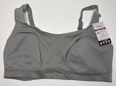 Playtex Women's Bra Secrets Bounce Control Wireless Grey Heather 44D 4221