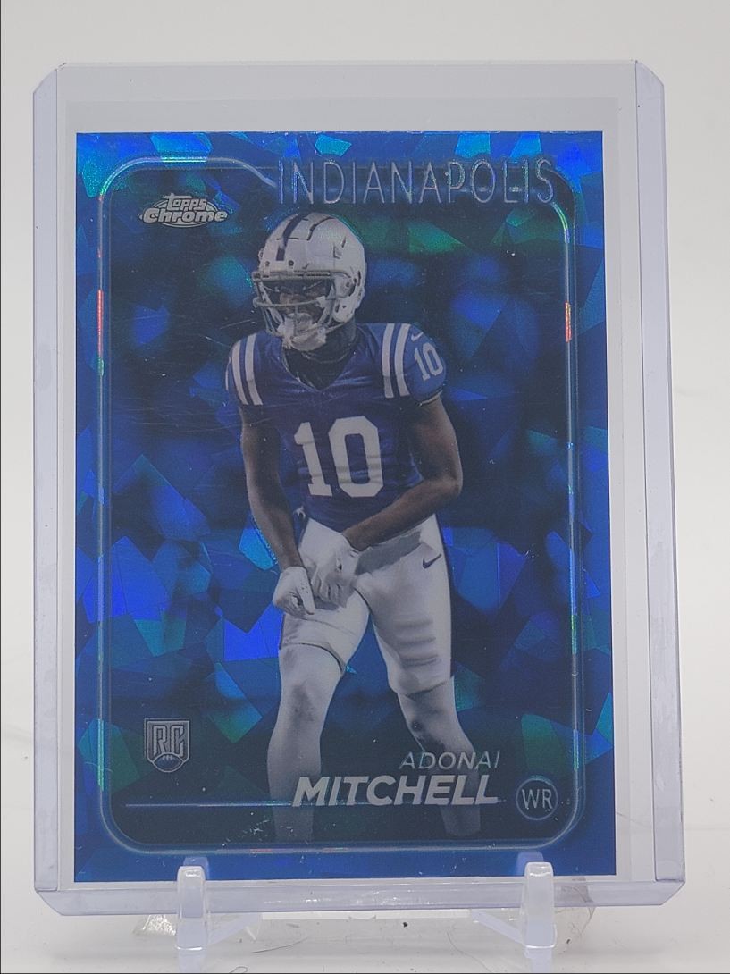 ADONAI MITCHELL 2024 TOPPS CHROME SAPPHIRE EDITION ROOKIE #210 RC Q4362