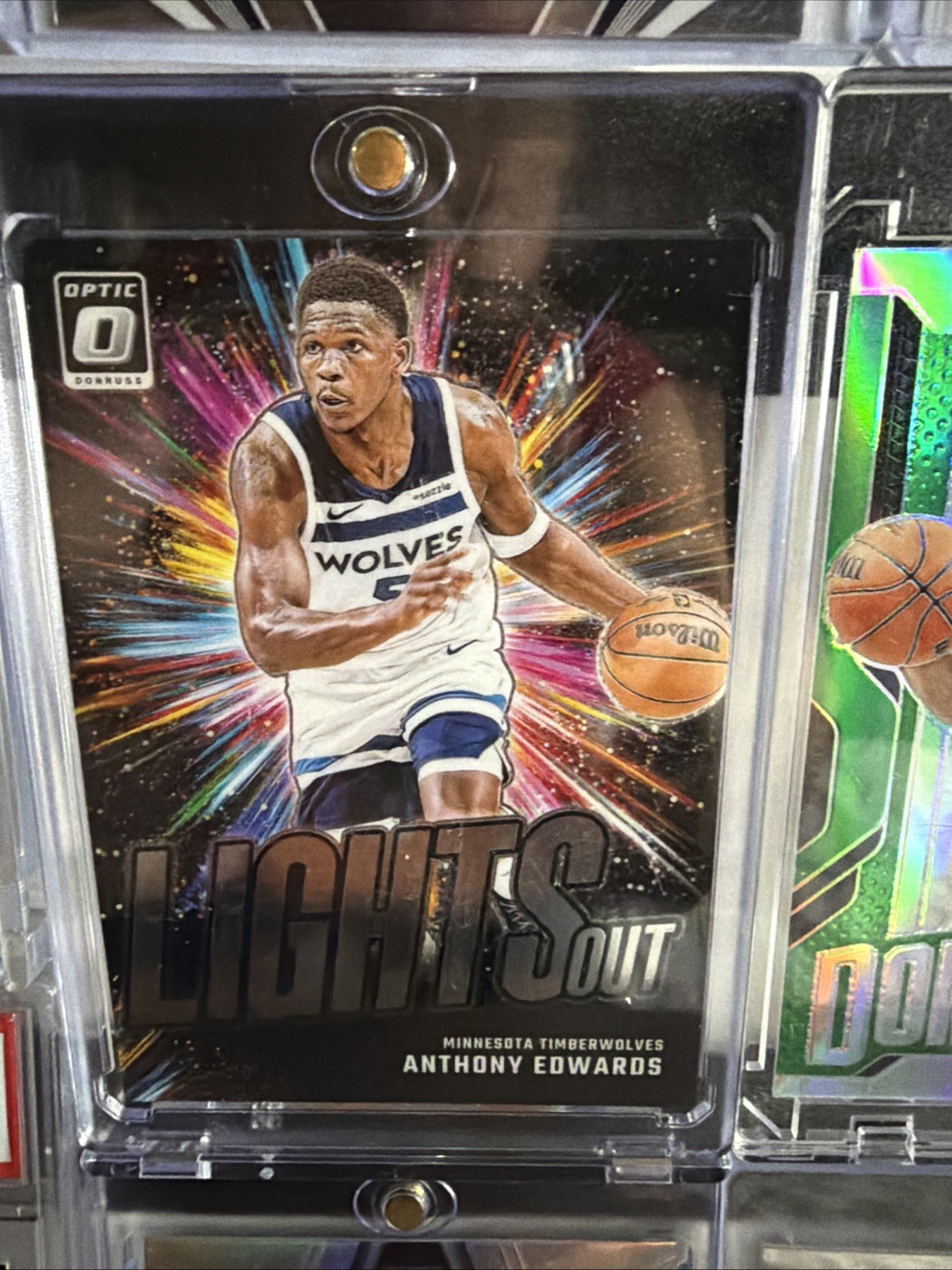 Anthony Edwards 11 Card Lot Minnesota Timberwolves #5 PSA 9 Variation #d/299 +++ view 7