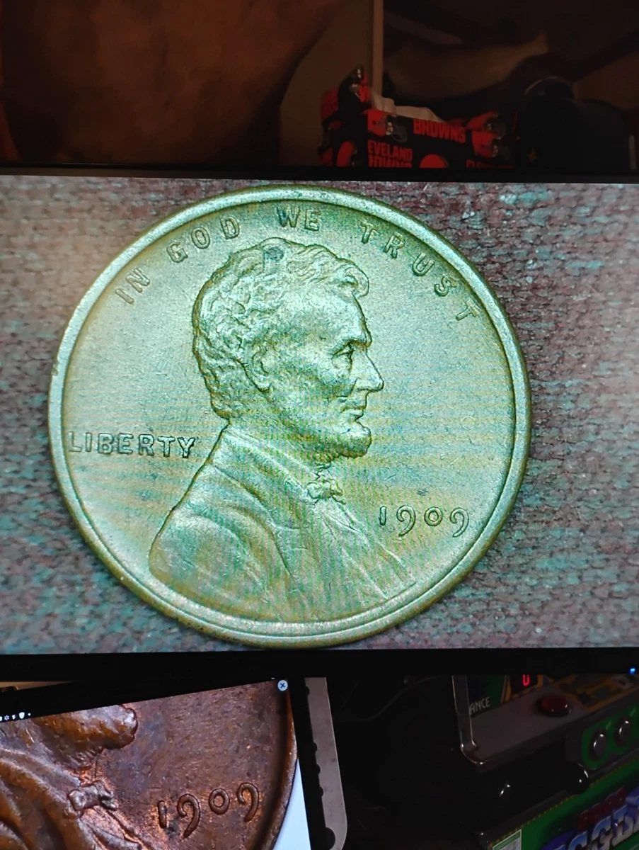 林肯小麦硬币1909 年美国硬币错币| eBay