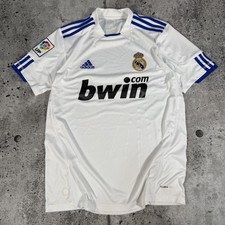 Real Madrid Jersey Kids XL White La Liga Soccer Adidas Bwin ClimaCool