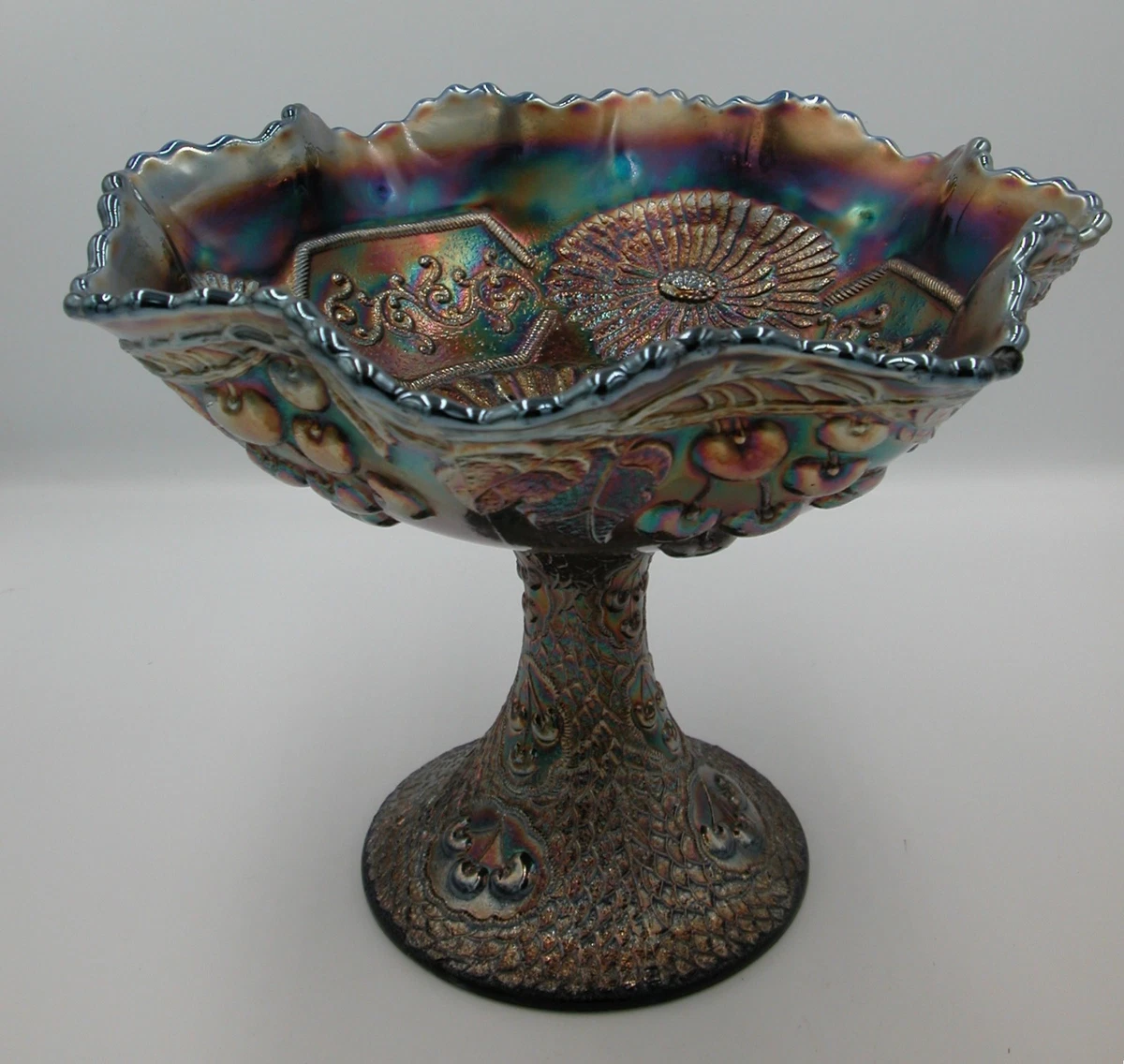 fenton blue carnival glass products for sale | eBay