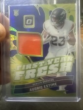 2024 Optic - First Year Fresh Audric Estime #FYF-AEE Blue Hyper Prizm (MEM, RC)