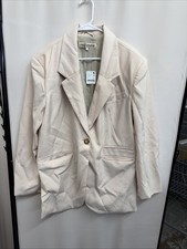 NWT Free People Oversized Slouchy Blazer Sand Size Large