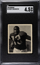 1948 Bowman #8 Kenny Washington Rookie RC Los Angeles Rams SGC 4.5 VG-EX+