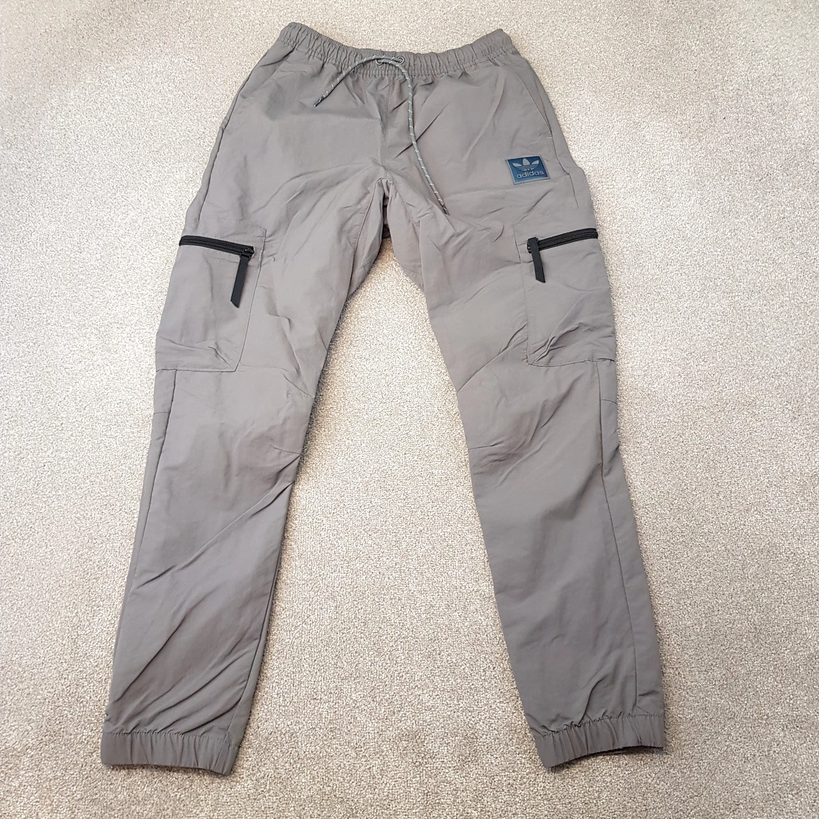 Adidas Tracksuit Bottoms Small Grey Cargo Outdoor Pants Originals SST Technical
