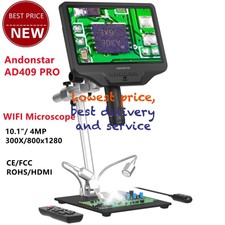 Andonstar AD409 PRO 10.1" LCD Microscope 4MP 300X HDMI WIFI Digital Microscope