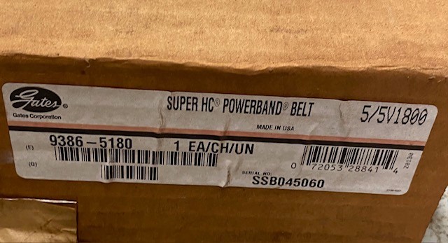 Gates Super HC PowerBand 5/5v1800 ((Brand New))!!