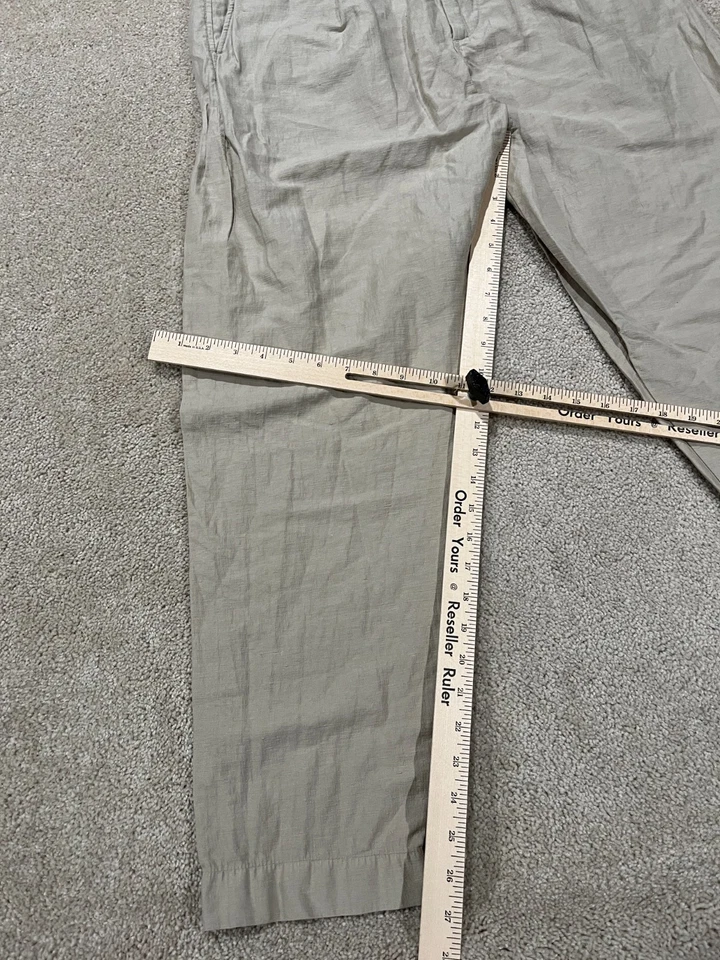 Pantalones Outlier Para Hombre 33 Lino Inyectado Tela Japonesa Tejido Warp Foto 2 de 4