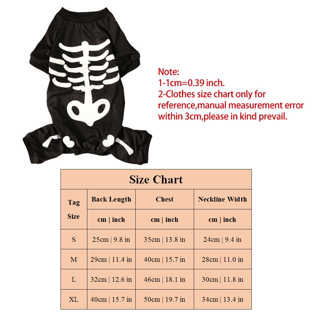 Hunde-Overall Als Halloween-Skelett-Kostüm – Warmer Einteiler Für Kleine & Mittelgroße Hunde, Auch Für Katzen