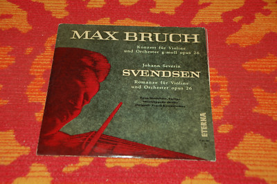     Bruch / Svendsen - Konzert / Romanze f. Viloline, Morbitzer, Eterna 10''     