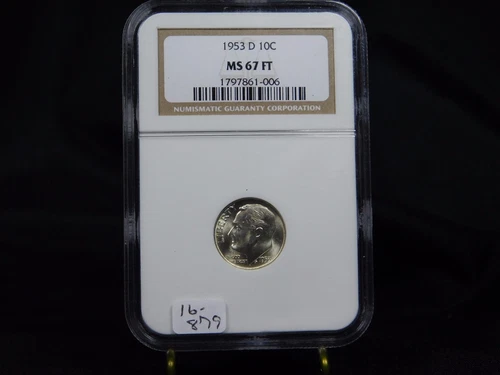 1953-D Roosevelt Dime - NGC MS 67 FT  (16-879)