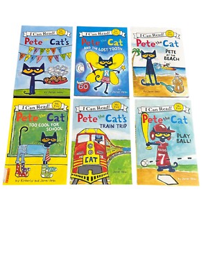 My First I Can Read Ser.: Pete the Cat: by James Dean and Kimberly Lot Of 6