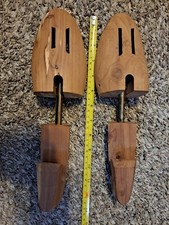 Vintage Size Medium Cedar Wooden Stretchers Spring Shoe Forms